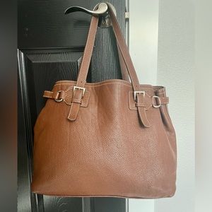 SOLD - Authentic Prada Vitelli Daino - leather purse - brown chestnut